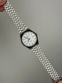 کاسیو الدمانی گرد گاد فادر مردانه نقره ای کامل | درجه یک CASIO