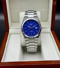 ساعت تیسوت مردانه نقره ای صفحه آبی | Tissot PRX