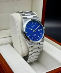 ساعت تیسوت مردانه نقره ای صفحه آبی | Tissot PRX