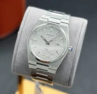 ساعت تیسوت مردانه نقره ای صفحه سفید | Tissot PRX