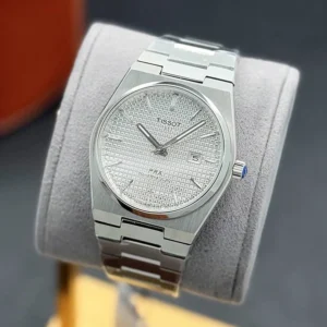 ساعت تیسوت مردانه نقره ای صفحه سفید | Tissot PRX