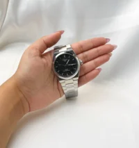 ساعت تیسوت مردانه نقره ای صفحه مشکی | Tissot PRX