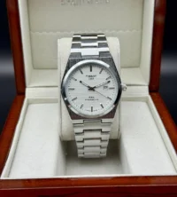 ساعت تیسوت مردانه نقره ای صفحه سفید | Tissot PRX