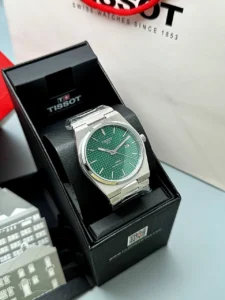 ساعت تیسوت مردانه نقره ای صفحه سبز | Tissot PRX