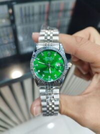 ست ساعت رولکس دیت جاست نقره ای صفحه سبز | ROLEX DATE JUST