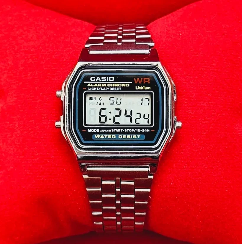 کاسیو نوستالژی مردانه نقره ای | کیفیت درجه یک | Casio