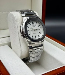 ساعت پتک فیلیپ مردانه ناتیلوس | نقره ای صفحه سفید patek philipe