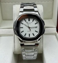 ساعت پتک فیلیپ مردانه ناتیلوس | نقره ای صفحه سفید patek philipe