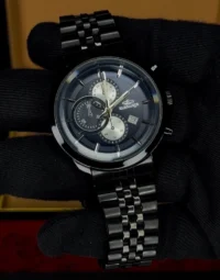 ساعت الگانس مردانه کامل مشکی استیل | Elegance